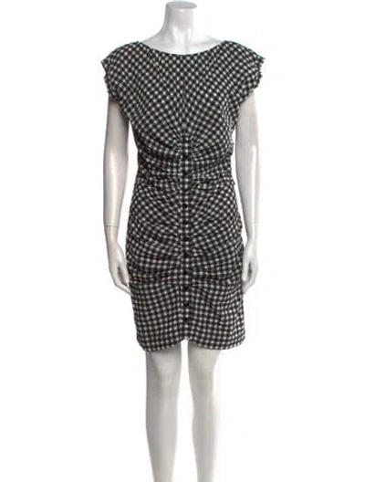Pre-owned Rachel Comey Plaid Print Mini Dress In Gray