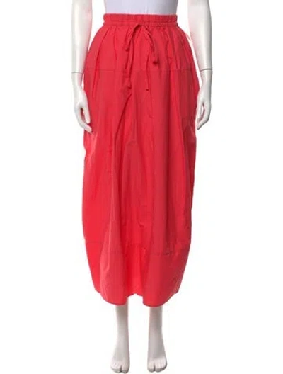 Pre-owned Rachel Comey Pleated Accents Long Skirt In Pink