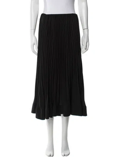 Pre-owned Rachel Comey Pleated Accents Midi Length Skirt In Black