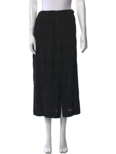 Pre-owned Rachel Comey Pleated Accents Midi Length Skirt In Black