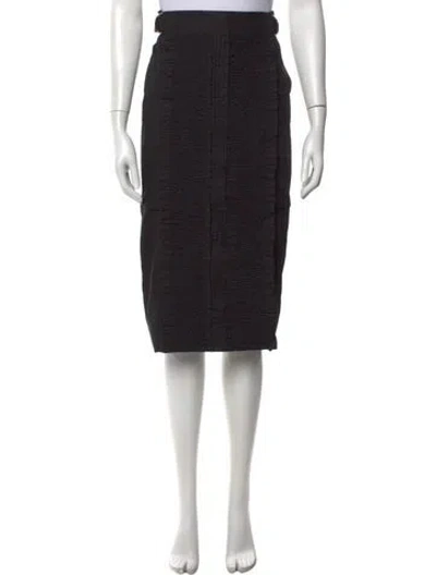 Pre-owned Rachel Comey Pleated Accents Midi Length Skirt W/ Tags In Black
