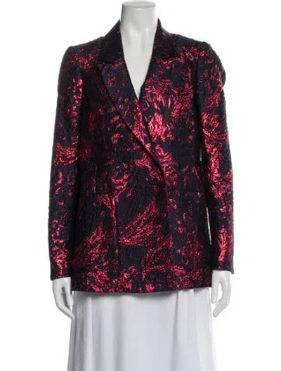 Pre-owned Rachel Comey Printed Blazer In Blue