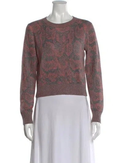 Pre-owned Rachel Comey Printed Crew Neck Sweater In Multi