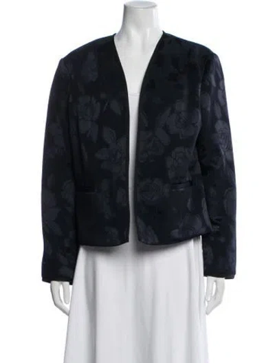 Pre-owned Rachel Comey Printed Evening Jacket In Blue