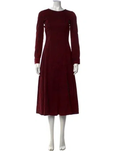 Pre-owned Rachel Comey Printed Long Dress In Red