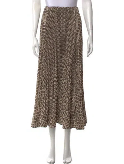 Pre-owned Rachel Comey Printed Long Skirt In Brown