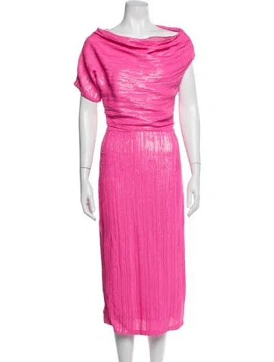 Pre-owned Rachel Comey Printed Midi Length Dress In Pink