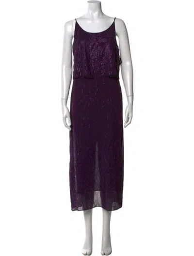 Pre-owned Rachel Comey Printed Midi Length Dress In Purple