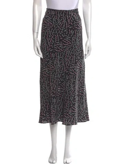 Pre-owned Rachel Comey Printed Midi Length Skirt In Black