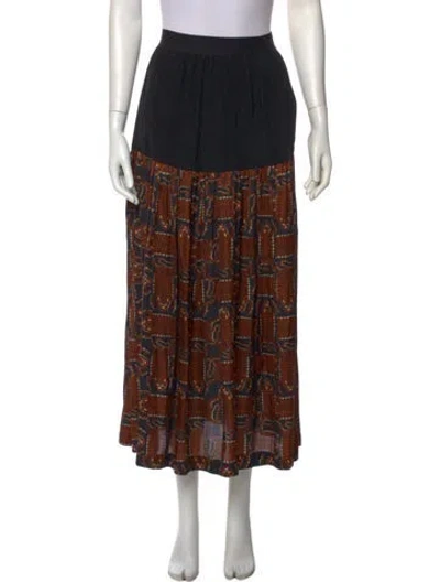 Pre-owned Rachel Comey Printed Midi Length Skirt In Multi