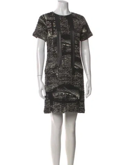 Pre-owned Rachel Comey Printed Mini Dress In Black