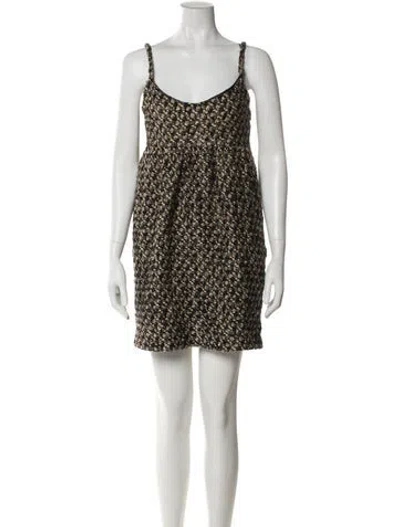 Pre-owned Rachel Comey Printed Mini Dress In Gray