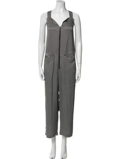 Pre-owned Rachel Comey Printed V-neck Jumpsuit In Multi