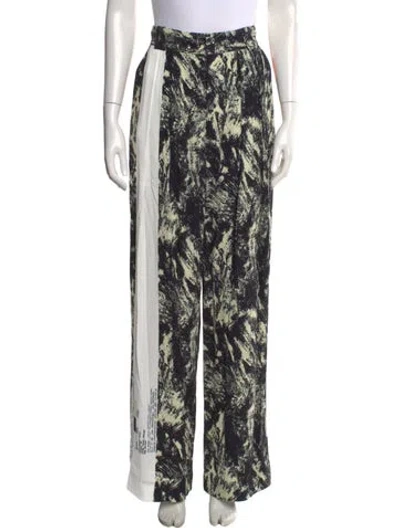Pre-owned Rachel Comey Printed Wide Leg Pants W/ Tags In Black