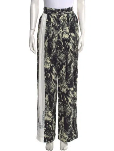 Pre-owned Rachel Comey Printed Wide Leg Pants W/ Tags In Black