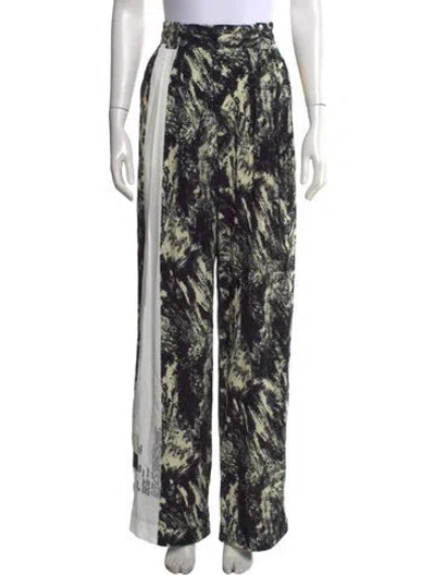 Pre-owned Rachel Comey Printed Wide Leg Pants W/ Tags In Black