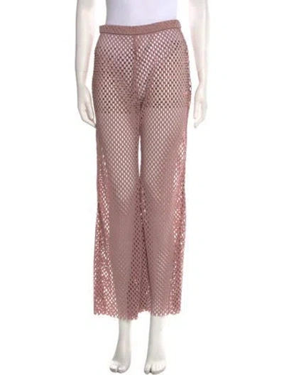 Pre-owned Rachel Comey Printed Wide Leg Pants W/ Tags In Pink