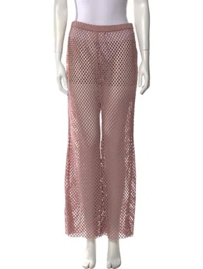Pre-owned Rachel Comey Printed Wide Leg Pants W/ Tags In Pink