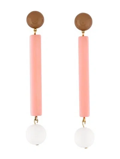 Pre-owned Rachel Comey Resin Drop Earrings In Multi