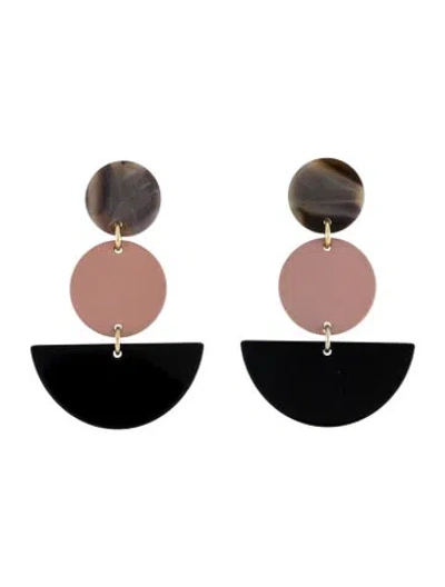 Pre-owned Rachel Comey Resin Drop Earrings In Multi