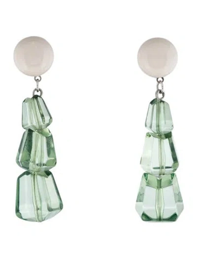 Pre-owned Rachel Comey Resin Tier Drop Earclip Earrings In Multi