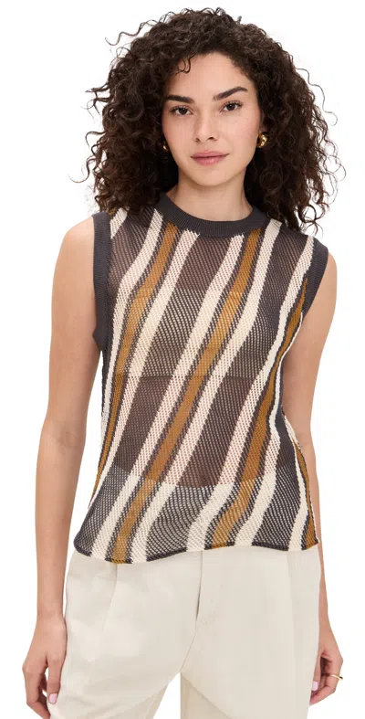 Rachel Comey Rhett Tank Charcoal Multi