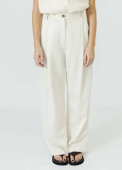 Rachel Comey Robbia High Waisted Pant In White
