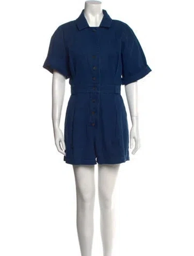 Pre-owned Rachel Comey Romper In Blue
