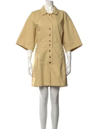 Pre-owned Rachel Comey Romper In Yellow