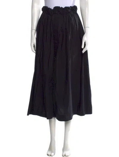 Pre-owned Rachel Comey Ruffle Embellishment Long Skirt In Black