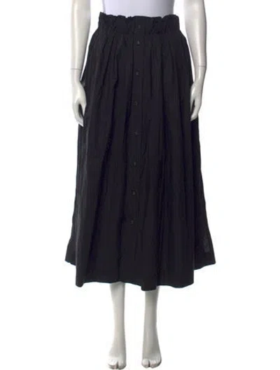 Pre-owned Rachel Comey Ruffle Embellishment Long Skirt W/ Tags In Black