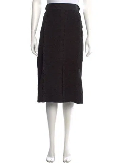 Pre-owned Rachel Comey Ruffle Embellishment Midi Length Skirt In Black