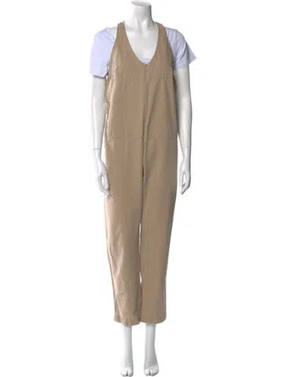 Pre-owned Rachel Comey Scoop Neck Jumpsuit In Neutral