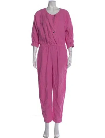 Pre-owned Rachel Comey Scoop Neck Jumpsuit In Pink