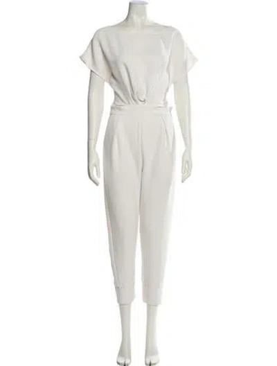 Pre-owned Rachel Comey Scoop Neck Jumpsuit In White
