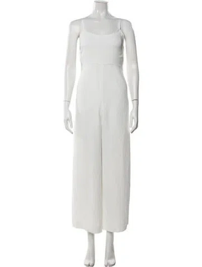 Pre-owned Rachel Comey Scoop Neck Jumpsuit In White