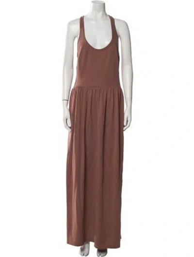 Pre-owned Rachel Comey Scoop Neck Long Dress W/ Tags In Brown