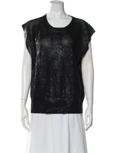 Pre-owned Rachel Comey Scoop Neck Sweater In Black