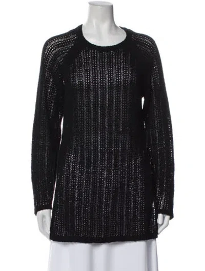 Pre-owned Rachel Comey Scoop Neck Sweater In Black