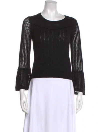 Pre-owned Rachel Comey Scoop Neck Sweater In Black