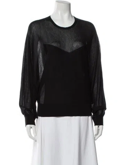 Pre-owned Rachel Comey Scoop Neck Sweater In Black