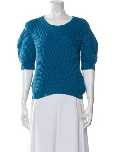 Pre-owned Rachel Comey Scoop Neck Sweater In Blue