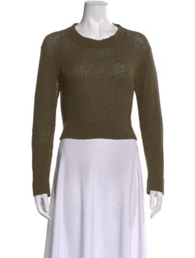Pre-owned Rachel Comey Scoop Neck Sweater In Green