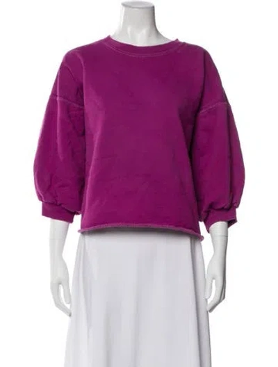 Pre-owned Rachel Comey Scoop Neck Sweater In Purple