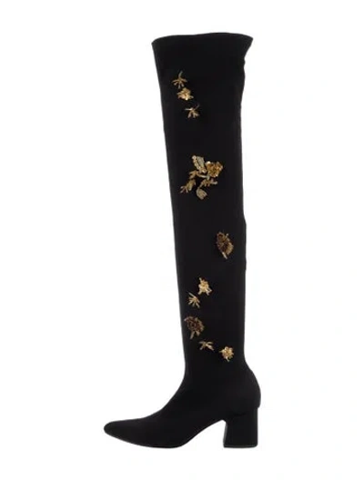 Pre-owned Rachel Comey Sequin Embellishments Boots In Black