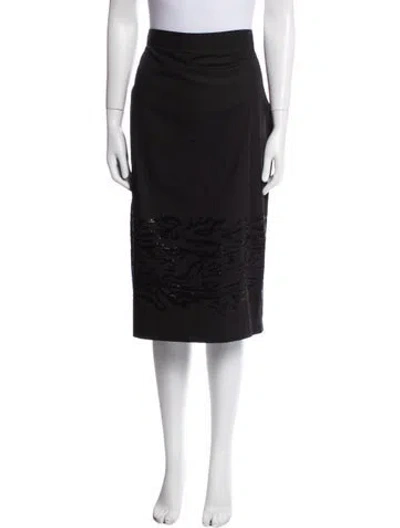 Pre-owned Rachel Comey Sequin Embellishments Knee-length Skirt In Black