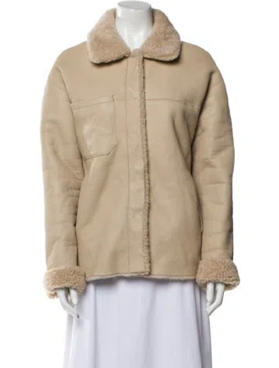 Pre-owned Rachel Comey Shearling Fur Jacket In Neutral