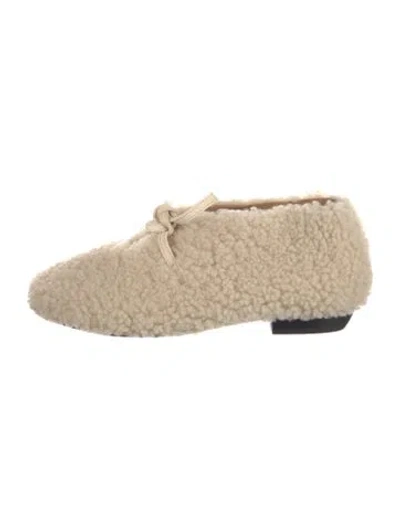 Pre-owned Rachel Comey Shearling Loafers In Neutrals