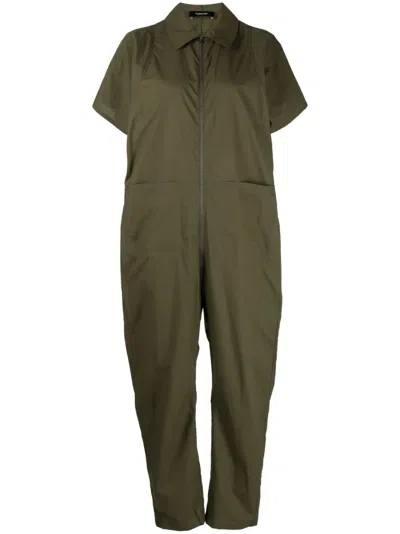 Rachel Comey Short-sleeve Cotton Jumpsuit In Green