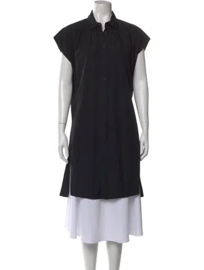 Pre-owned Rachel Comey Short Sleeve Tunic In Black